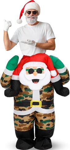 Inflatable Christmas Costume for Adult Xmas Ride on Inflatables Funny Blow up Character Costumes Men Women Cosplay in Saudi Arabia