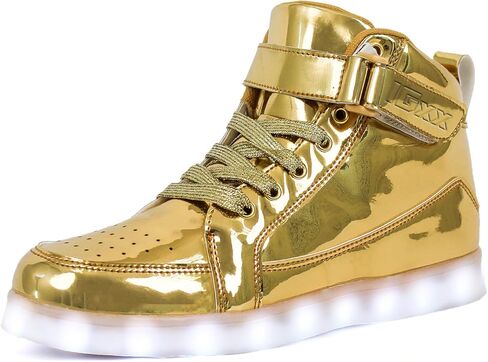 IGxx LED Light Up Shoes for Kids High Top Sneakers Lights Shoes for Boys Girls Unisex USB Charging Flashing Luminous in Saudi Arabia
