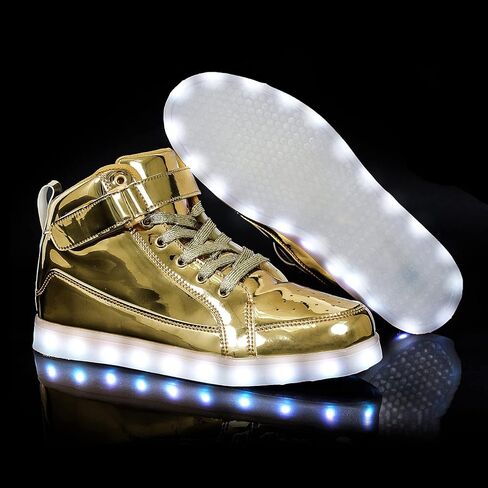 IGxx LED Light Up Shoes for Kids High Top Sneakers Lights Shoes for Boys Girls Unisex USB Charging Flashing Luminous in Saudi Arabia