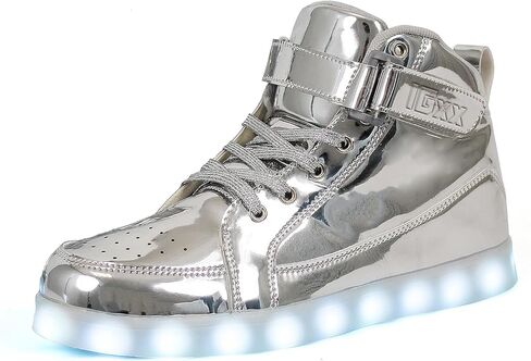 IGxx LED Light Up Shoes for Kids High Top Sneakers Lights Shoes for Boys Girls Unisex USB Charging Flashing Luminous in Saudi Arabia