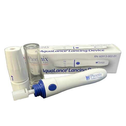 Lancing Device Pen, 5 Depth Settings, Less Pain Design, Blood Sampling Pen, Accurate Blood Sample, Use with Twist Top Lancets, Blood Sugar Level Monitoring Glucose Testing, Lancing Tool in Saudi Arabia