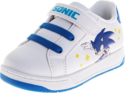 Boys Character Sneakers Mickey Mouse Spider Man Sonic The Hedgehog Paw Patrol Athletic Sneakers Strap Casual Play Shoes Sizes 6-10 Toddlers 11-12 Little Kid in Saudi Arabia