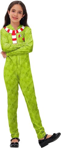 AOBUTE Christmas Jumpsuit Red Green Hooded Bodysuit with Zipper S-2XL in Saudi Arabia