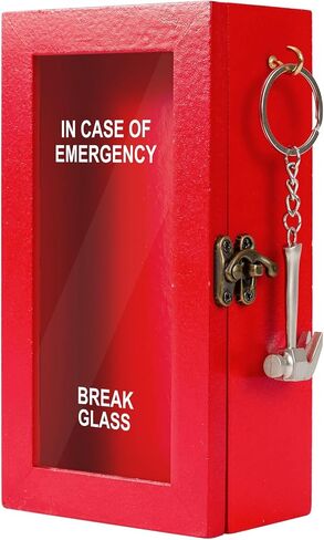 صندوق طوارئ هدية مضحكة مع مطرقة، في حالة الصناديق الزجاجية المكسورة في حالات الطوارئ، 4 أنواع من الاستبدال، ديكور مكتب فرحان للهالوين، هدية الفيل الأبيض وهدايا هفوة لعائلة الأصدقاء وزملاء العمل in Kuwait