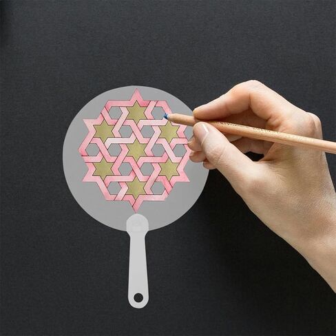 4 قطع من مراوح اللوحة الفارغة DIY مراوح الكتابة على الجدران المحمولة من مادة PVC لدعم الحفلات حرف زخرفية كبيرة الحجم للنساء للاستخدام الداخلي والخارجي in Kuwait