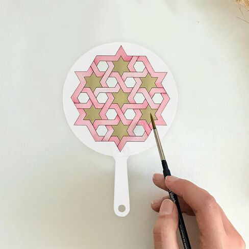 4 قطع من مراوح اللوحة الفارغة DIY مراوح الكتابة على الجدران المحمولة من مادة PVC لدعم الحفلات حرف زخرفية كبيرة الحجم للنساء للاستخدام الداخلي والخارجي in Kuwait
