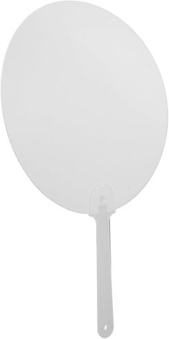 TEHAUX Blank Sublimation DIY Hand Fan Double-Sided Round Paddle Fan for Wedding Graduation Party Craft Supplies in Saudi Arabia