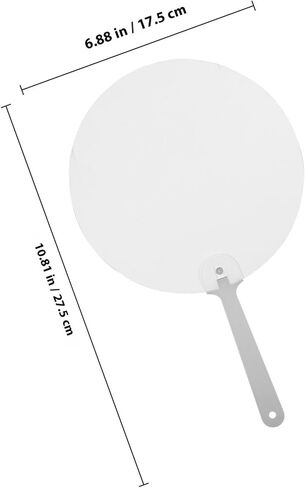 TEHAUX Blank Sublimation DIY Hand Fan Double-Sided Round Paddle Fan for Wedding Graduation Party Craft Supplies in Saudi Arabia