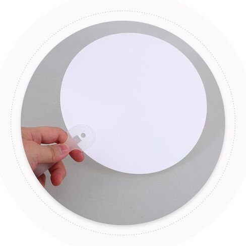 TEHAUX Blank Sublimation DIY Hand Fan Double-Sided Round Paddle Fan for Wedding Graduation Party Craft Supplies in Saudi Arabia