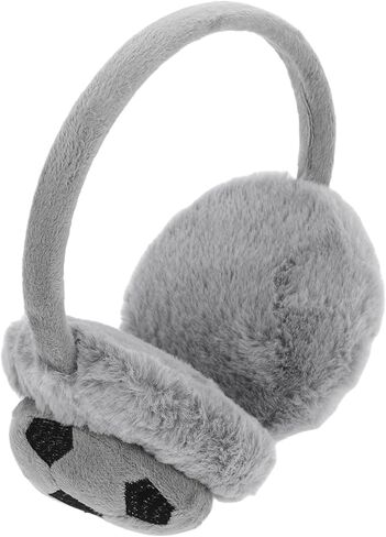 Yardwe Warm Ear Cover Earmuffs for Boys Plush Winter Ear Warmer Gray Cold Weather Protection in Saudi Arabia
