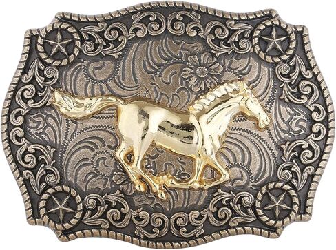 Western Belt Buckles Men American Eagle Longhorn Horse Elk Cowboy Belt Buckle Western Accessories Gift for Women Men in Saudi Arabia