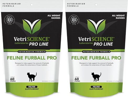 VETRISCIENCE Pro Feline Furball Pro Hairball Supplement for Cats, 60 Chews in Saudi Arabia