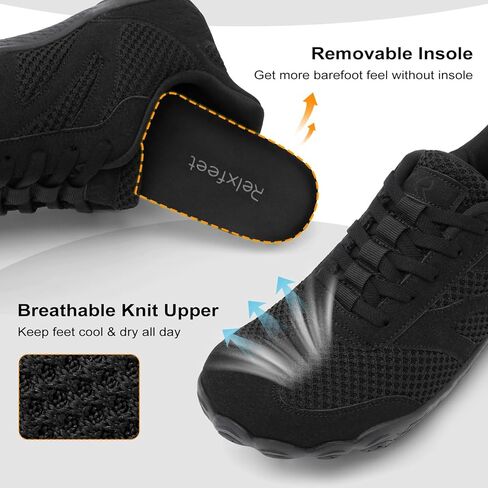 relxfeet Men's Barefoot Slip-On Shoes Wide Toe Box Zero Drop Minimalist Sneakers for Walking Training & Everyday Comfort in Saudi Arabia