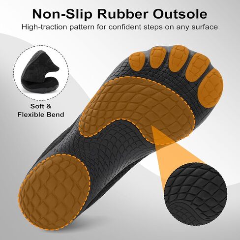 relxfeet Men's Barefoot Slip-On Shoes Wide Toe Box Zero Drop Minimalist Sneakers for Walking Training & Everyday Comfort in Saudi Arabia