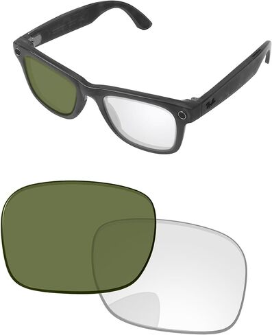 Replacement Lenses for Ray-Ban Meta Wayfarer RW4006 50mm AI Glasses - Photochromic, Anti-Fog & Anti Blue Light Lens in Saudi Arabia