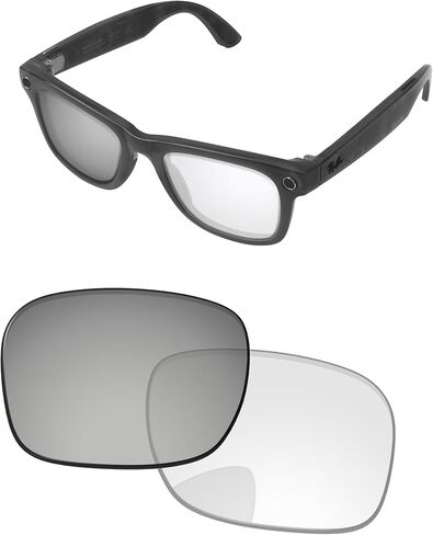 Replacement Lenses for Ray-Ban Meta Wayfarer RW4006 50mm AI Glasses - Photochromic, Anti-Fog & Anti Blue Light Lens in Saudi Arabia