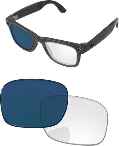 Replacement Lenses for Ray-Ban Meta Wayfarer RW4006 50mm AI Glasses - Photochromic, Anti-Fog & Anti Blue Light Lens in Saudi Arabia