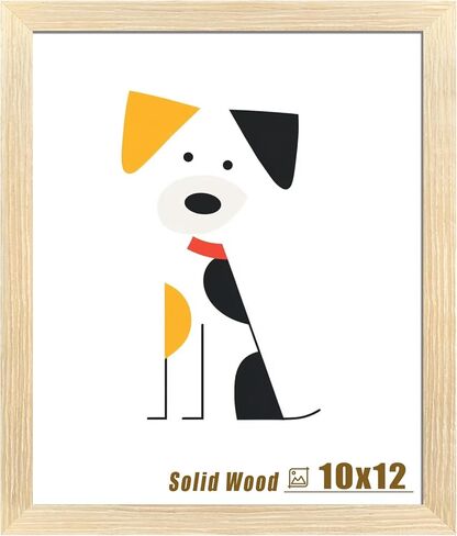 إطار صورة LUCKYLIFE مقاس 16x20، إطارات ملصقات خشبية صلبة طبيعية للحائط، عرض 11x14 مع حصيرة أو 16x20 بدون حصيرة، عبوة واحدة in Kuwait