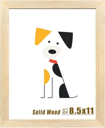 إطار صورة LUCKYLIFE مقاس 16x20، إطارات ملصقات خشبية صلبة طبيعية للحائط، عرض 11x14 مع حصيرة أو 16x20 بدون حصيرة، عبوة واحدة in Kuwait