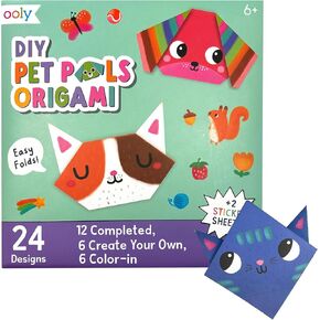 Ooly DIY Paper Kit, 24 Fortune Teller Designs & Stickers, Kit Includes 12 Completed, 6 Blank and 6 Color-in Folding Fortune Teller, Great Summer Arts & Crafts Activities in Kuwait