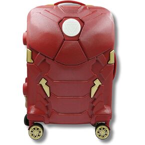 Marvel Iron Man Cabin Luggage 22" | LED Light Carry-On Suitcase | Hard-Shell Spinner Wheels, Lightweight ABS, Secure TSA Lock | Airline Approved | Travel Bag for Kids & Adults in Saudi Arabia