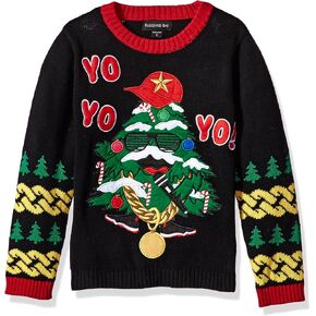 Blizzard Bay Big Boys Big Boys' Santa Yo Yo Yo Xmas Tree, Black Combo, 14/16 L in Kuwait