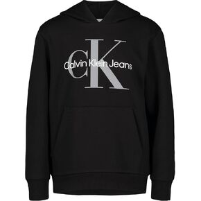 Calvin Klein boys Long Sleeve Pullover Fleece Hoodie in Kuwait