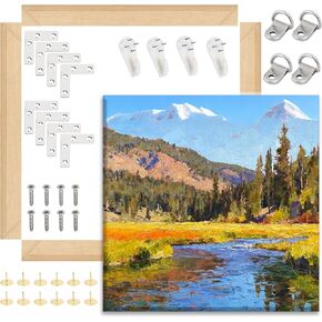 Evneeed 2 Pack DIY Canvas Strefter Bars 16 × 20 بوصة قماشية - سهلة التجميع ، معرض أطباق إطار الزيت على القماش القماشي للوحات الزيتية ، المطبوعات ، الطلاء بالأرقام والملصقات in Kuwait