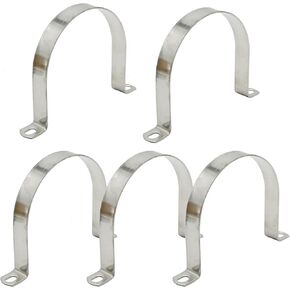 VIKKSAER 10Pcs U-Bolt Clamp, 304 Stainless Steel U-Shaped Bracket, 2 Hole U-Tube Strap Clamp for Hose Clamp Pipe Clamp, 25mm (1 inch) in Kuwait