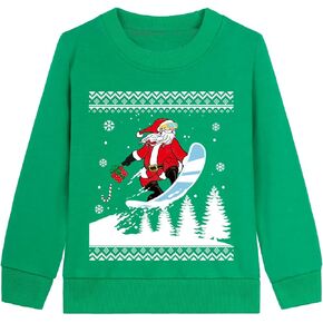 Little Hand Kids Christmas Ugly Sweatshirts Big Boys Xmas Dinosaur Pullover Shirts Santa Sweater Tops 3-10 Years in Kuwait