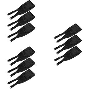 LOGOFUN 9pcs Men's Adjustable Satin Cummerbund with Buckle for Tuxedo Weddings Proms Formal Events in Saudi Arabia