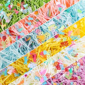 FOIMAS Valentine's Day Shreded Craft Paper Filler,11.6oz Red Pink Raffia Paper Grass with Heart Confetti for Gift Box Filler Basket Stuffer Valentine's Day Packaging Supply in Kuwait