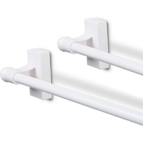 Magnetic Rod 7/16 inch 48-84 inch Long - Satin Nickel (Set of 2) in Kuwait