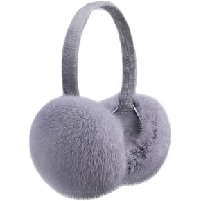 Unisex Real Mink Fur Earmuffs With Velvet Band Mens Womens Foldable Ear Warmer-Luxury Winter Fashion in Saudi Arabia