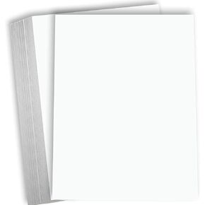 Hamilco White Cardstock Thick Paper – 8 1/2 x 11" Blank Heavy Weight 80 lb Cover Card Stock - for Brochure Award and Stationery Printing - 50 Pack (Bright) in Kuwait