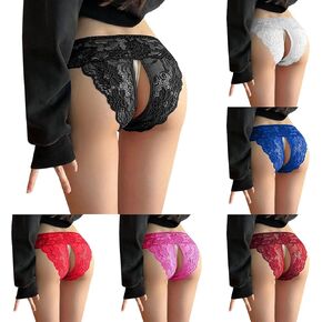 Womens Underwear Briefs Hollow Out Sexy Panties For Women Stretch Underwear Plus Size Thong Soft Lightweight Thongs Briefs in Saudi Arabia