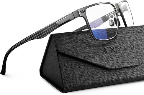 ANYLUV Reading Glasses for Men Blue Light Carbon Fiber Computer Blocking Reader Glasses Mens Blocker 2.75 Magnification in Saudi Arabia
