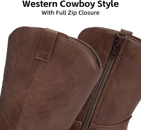 ICEBIRDS Girls Boys Western Cowboy Boots, Western Riding Shoes for Toddler Little Kids in Saudi Arabia