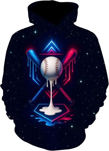 Sports Drip Neon Kids Youth Hoodie Pullover Sweatshirt Gift for Boys Girls Teens School Game Day Everyday Wear in Saudi Arabia