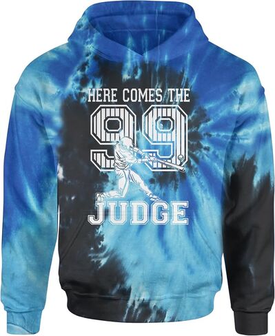 Here Comes The Judge 99 NY Baseball Youth-Sized Hoodie, Soft Fleece, Graphic Design in Saudi Arabia