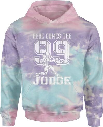 Here Comes The Judge 99 NY Baseball Youth-Sized Hoodie, Soft Fleece, Graphic Design in Saudi Arabia