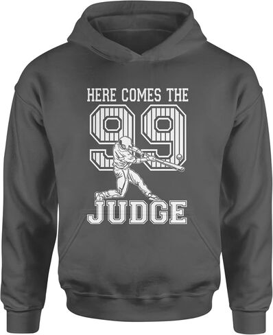 Here Comes The Judge 99 NY Baseball Youth-Sized Hoodie, Soft Fleece, Graphic Design in Saudi Arabia