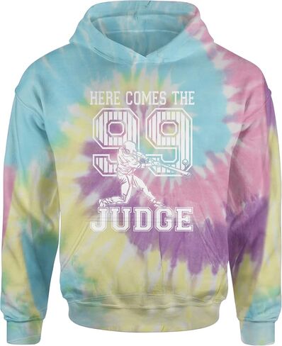 Here Comes The Judge 99 NY Baseball Youth-Sized Hoodie, Soft Fleece, Graphic Design in Saudi Arabia
