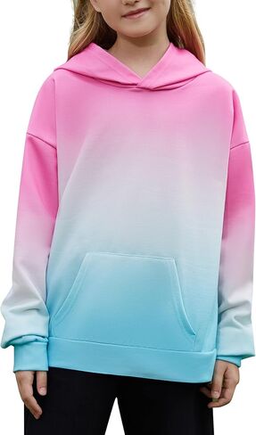 Cute Tie Dye Graphic Hoodies for Teen Girls Gradient Clothes for Girls in Saudi Arabia