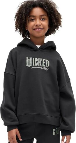 بلوفر بغطاء للرأس بشعار جرافيك Wicked Girls من GAP in Saudi Arabia