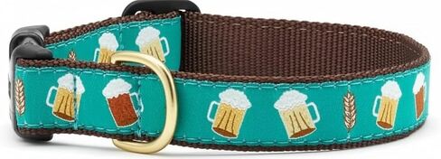 Up Country Beer Pattern Dog Collar, Large (15 To 21 inches) 1 Inch Wide Width in Saudi Arabia