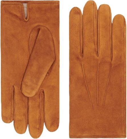 Fratelli Orsini Everyday Angelo (cognac) - suede leather gloves with luxurious cashmere lining in Saudi Arabia