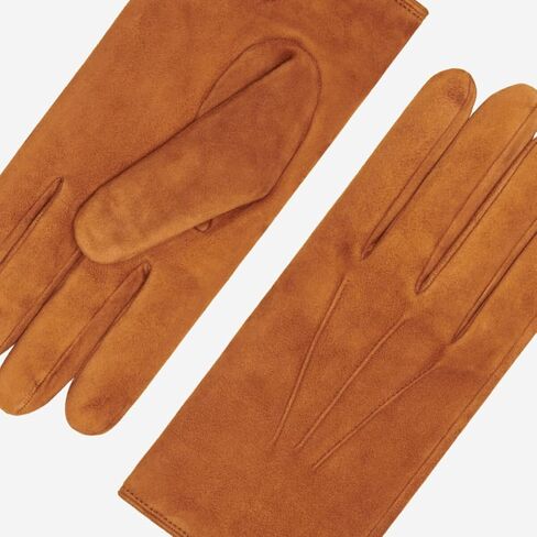 Fratelli Orsini Everyday Angelo (cognac) - suede leather gloves with luxurious cashmere lining in Saudi Arabia