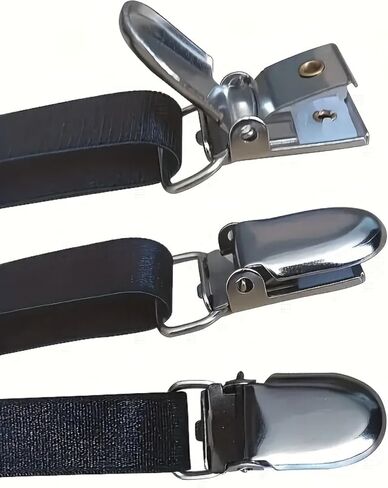 Shirt Stays for Men Police with Elastic Adjustable Garters Shirt Holders Belt Suspenders for Women Military in Saudi Arabia