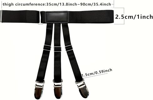 Shirt Stays for Men Police with Elastic Adjustable Garters Shirt Holders Belt Suspenders for Women Military in Saudi Arabia